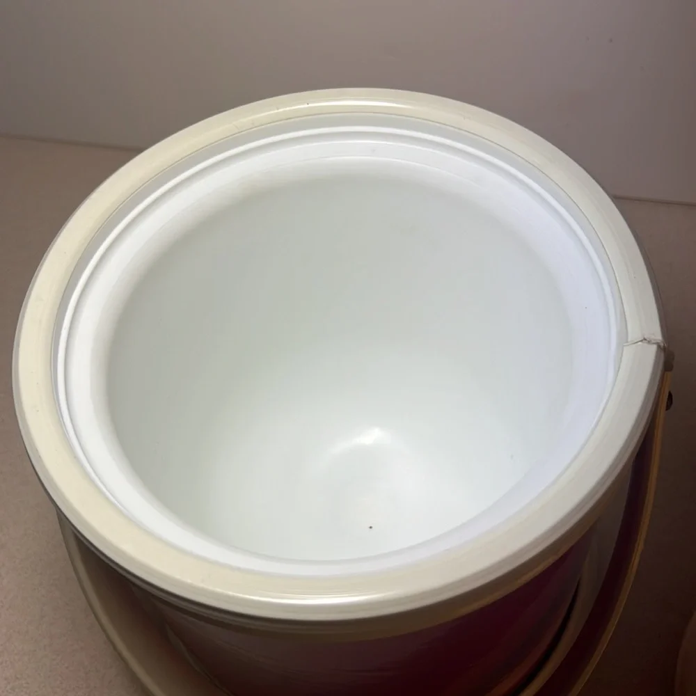 Craftware NYC ice bucket vintage red
